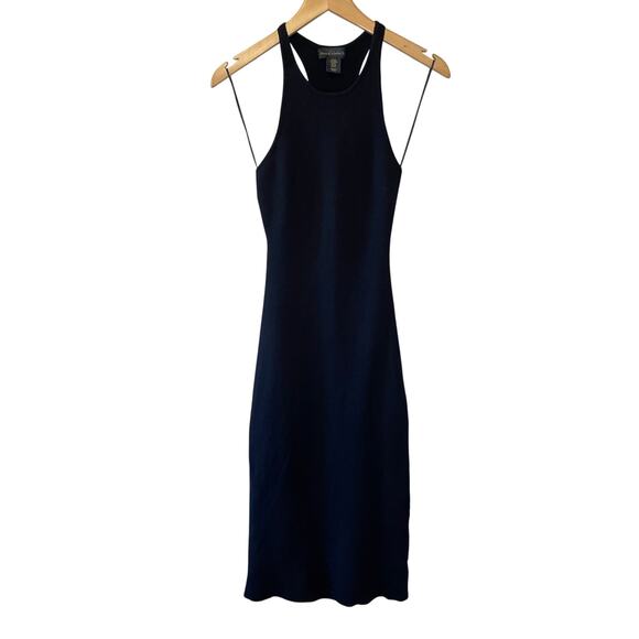 House of Harlow 1960 Body Con Knit Black Stretch Keyhole Backless Dress XS - Picture 1 of 12